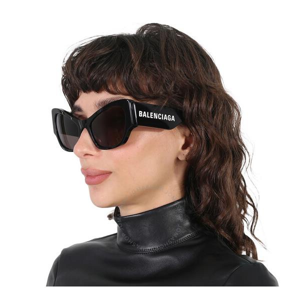 발렌시아가 발렌시아가 Balenciaga Grey Cat Eye Ladies Sunglasses BB0259S 001 58