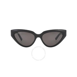 발렌시아가 Balenciaga Grey Cat Eye Ladies Sunglasses BB0270S 001 56