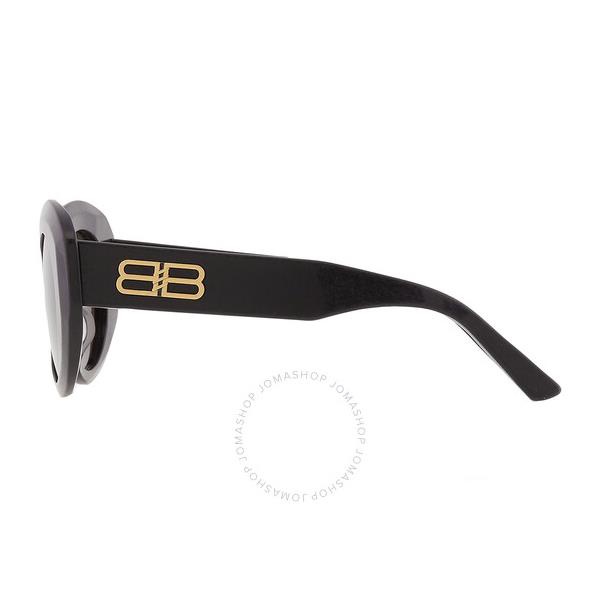 발렌시아가 발렌시아가 Balenciaga Gray Oval Ladies Sunglasses BB0235S 001 52