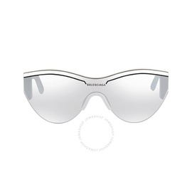 발렌시아가 Balenciaga Silver Cat Eye Unisex Sunglasses BB0004S 005 99