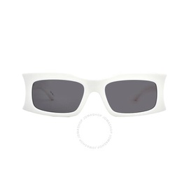 발렌시아가 Balenciaga Grey Pilot Unisex Sunglasses BB0291S 004 58