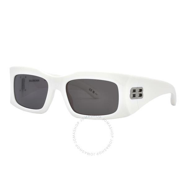 발렌시아가 발렌시아가 Balenciaga Grey Pilot Unisex Sunglasses BB0291S 004 58