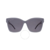 발렌시아가 Balenciaga Grey Square Ladies Sunglasses BB0102SA 011 57