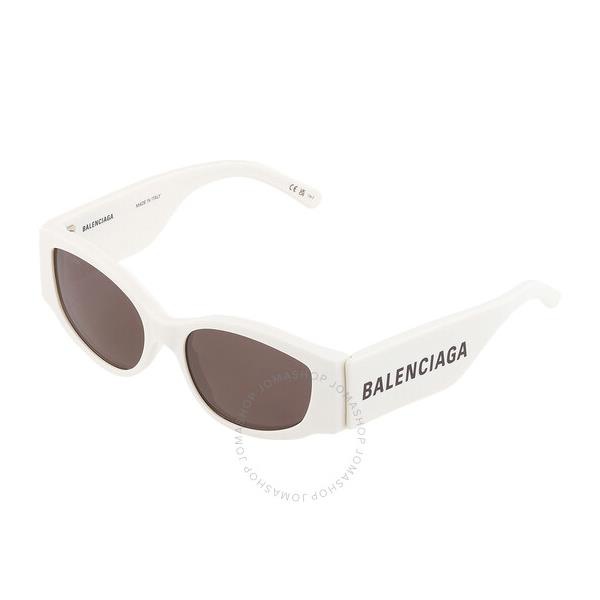 발렌시아가 발렌시아가 Balenciaga Grey Irregular Ladies Sunglasses BB0258S 012 56