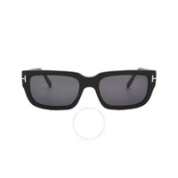 톰포드 Tom Ford Ezra Smoke Rectangular Unisex Sunglasses FT1075 01A 54