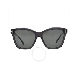 톰포드 Tom Ford Lucia Polarized Smoke Butterfly Ladies Sunglasses FT1087 05D 54