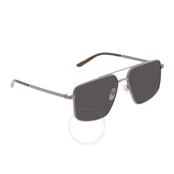 구찌 구찌 Gucci Grey Pilot Mens Sunglasses GG0941S 001 60