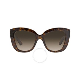 구찌 Gucci Light Brown Butterfly Ladies Sunglasses GG0327S 002 52