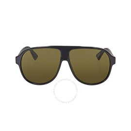 구찌 Gucci Green Pilot Mens Sunglasses GG0009S 001 59