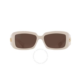 구찌 Gucci Brown Rectangular Ladies Sunglasses GG1403SK 004 54