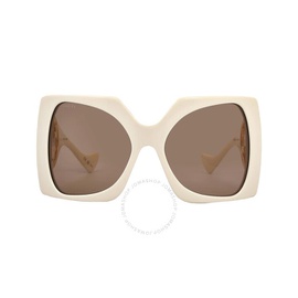 구찌 Gucci Brown Wrap Ladies Sunglasses GG1255S 002 64