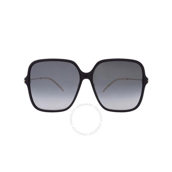 구찌 구찌 Gucci Grey Butterfly Ladies Sunglasses GG1267SA 001 60