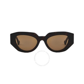 구찌 Gucci Brown Geometric Ladies Sunglasses GG1421S 002 51