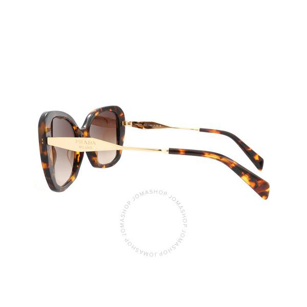 프라다 Prada Brown Gradient Butterfly Ladies Sunglasses PR 03YS VAU6S1 53