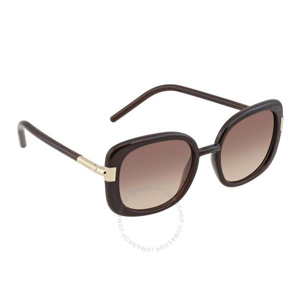 프라다 Prada Brown Gradient Gray Square Ladies Sunglasses PR 04WS 05M3D0 53