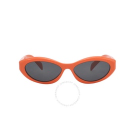 Prada Dark Gray Irregular Ladies Sunglasses PR 26ZS 12L08Z 55
