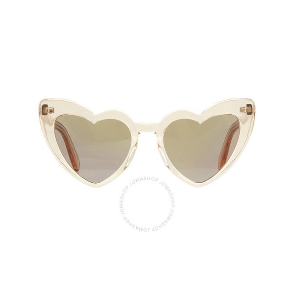생로랑 생로랑 Saint Laurent Copper Irregular Ladies Sunglasses SL 181 LOULOU 027 54