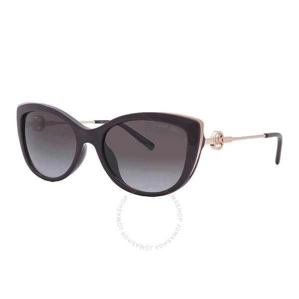 마이클 코어스 Michael Kors South Hampton Dark Gray Gradient Cat Eye Ladies Sunglasses MK2127U 33448G 55