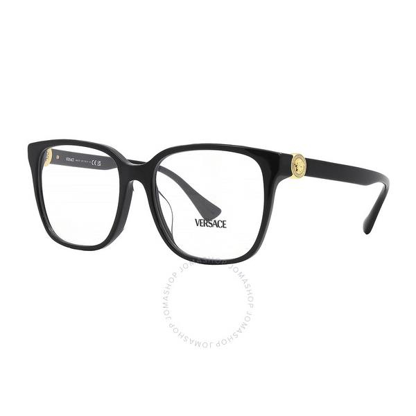 베르사체 베르사체 Versace Demo Square Ladies Eyeglasses VE3332D GB1 55