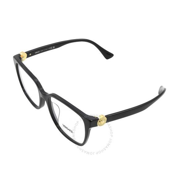 베르사체 베르사체 Versace Demo Square Ladies Eyeglasses VE3332D GB1 55