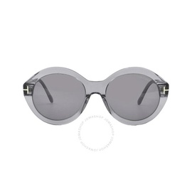 톰포드 Tom Ford Seraphina Smoke Mirror Round Ladies Sunglasses FT1088 20C 55