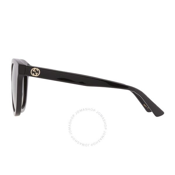 구찌 구찌 Gucci Polarized Grey Cat Eye Ladies Sunglasses GG1315S 002 54
