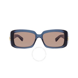 구찌 Gucci Grey Rectangular Ladies Sunglasses GG1403S 003 54