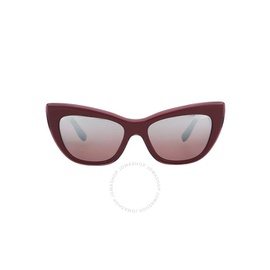 돌체앤가바나 Dolce & Gabbana Pink Mirror Silver Gradient Cat Eye Ladies Sunglasses DG4417 32477E 58