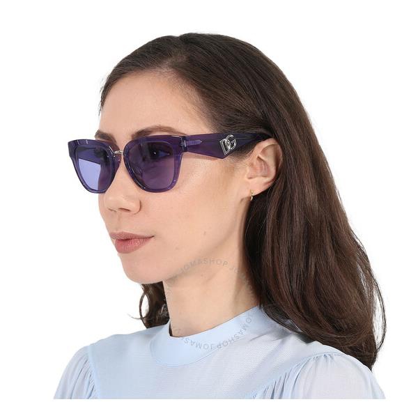 돌체앤가바나 돌체앤가바나 Dolce & Gabbana Violet Butterfly Ladies Sunglasses DG4437F 34071A 51