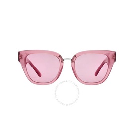 돌체앤가바나 Dolce & Gabbana Pink Dark Mirrored Red Butterfly Ladies Sunglasses DG4437 3405A4 51