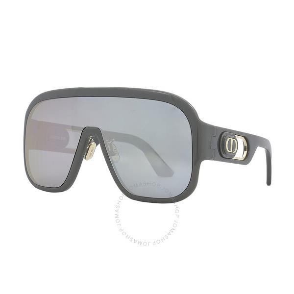  디올 DIORBOBBYSPORT Silver Mirror Shield Ladies Sunglasses CD40054U 20C 00