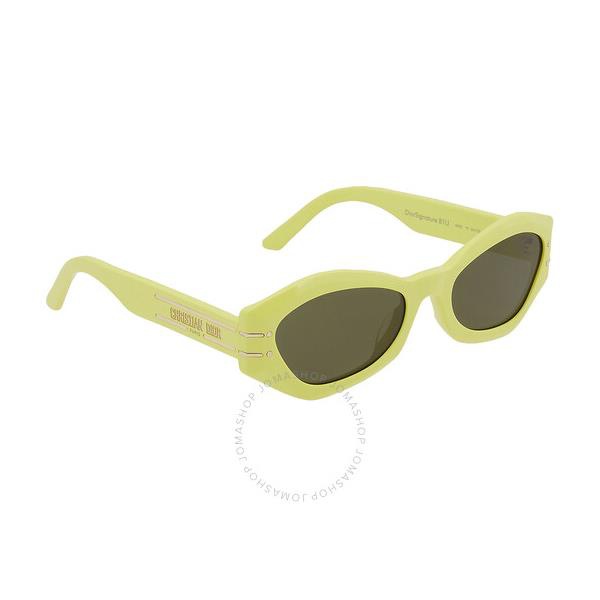  Green Geometric Ladies Sunglasses 디올 DIORSIGNATURE B1U 66C0 55