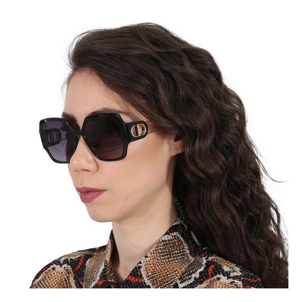  디올 Dior Grey Gradient Oversized Ladies Sunglasses 30MONTAIGNE S6U 12A1 58