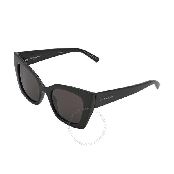 생로랑 생로랑 Saint Laurent Black Cat Eye Ladies Sunglasses SL 552 001 51