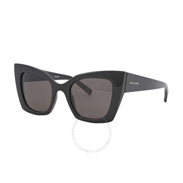 생로랑 생로랑 Saint Laurent Black Cat Eye Ladies Sunglasses SL 552 001 51