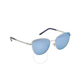 Tory Burch Navy Flash Cat Eye Ladies Sunglasses TY6091 333122 56
