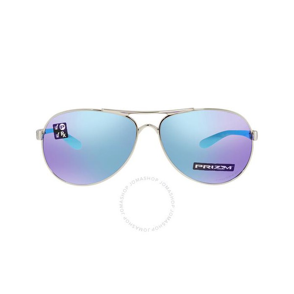 오클리 오클리 Oakley Feedback Prizm Sapphire Polarized Pilot Ladies Sunglasses OO4079 407933 59