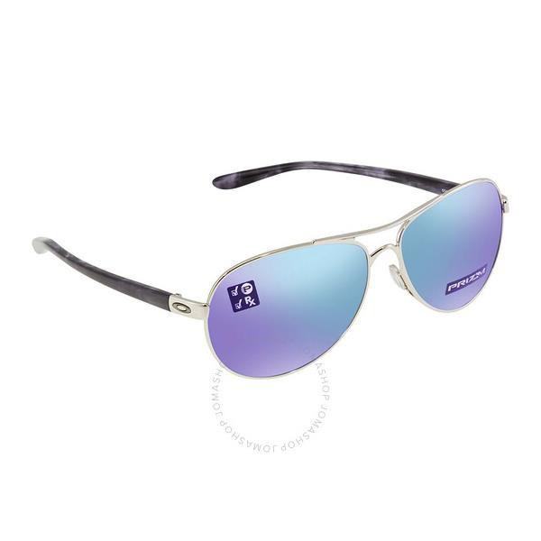 오클리 오클리 Oakley Feedback Prizm Sapphire Polarized Pilot Ladies Sunglasses OO4079 407933 59