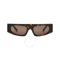 돌체앤가바나 Dolce & Gabbana Dark Brown Browline Ladies Sunglasses DG4411 502/73 54