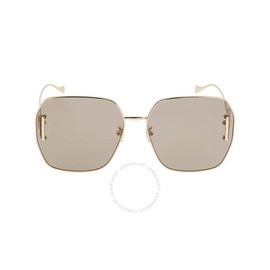 구찌 Gucci Brown Oversized Ladies Sunglasses GG1207SA 005 64