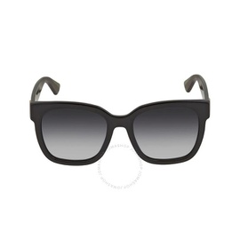 구찌 Gucci Grey Gradient Square Ladies Sunglasses GG0034SN 002 54