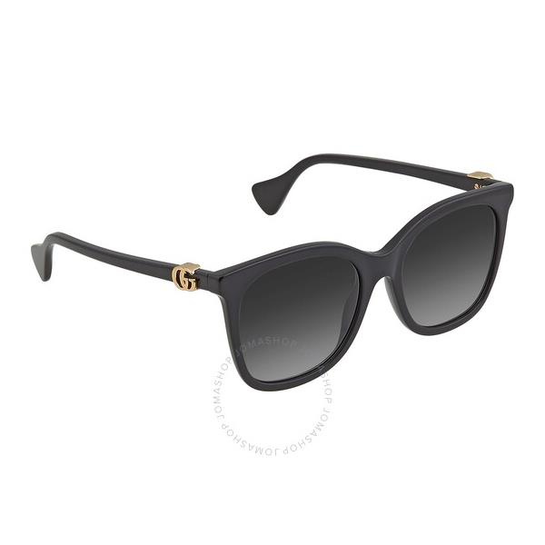 구찌 구찌 Gucci Grey Butterfly Ladies Sunglasses GG1071S 001 55