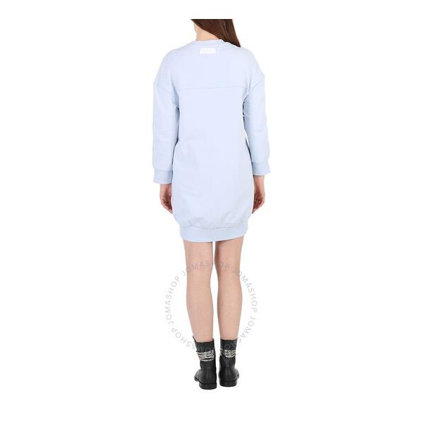 스텔라 맥카트니 스텔라 맥카트니 Stella Mccartney Ladies Pale Blue 3D Logo Sweatshirt Dress 604203 SPW32-4858
