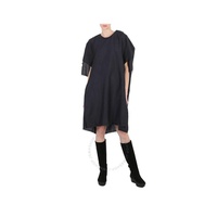 메종마르지엘라 Maison Margiela Anthracite Mohair Wool Raw-Cut Oversize Dress SI0CT0004S52583855