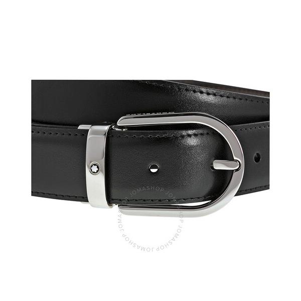  몽블랑 Reversible Black/Brown Leather Belt 128135