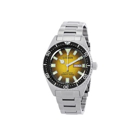 Citizen Promaster Marine Automatic Yellow Dial Mens Watch NY0120-52X