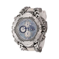 Invicta Masterpiece Chronograph Automatic Silver Dial Mens Watch 44569
