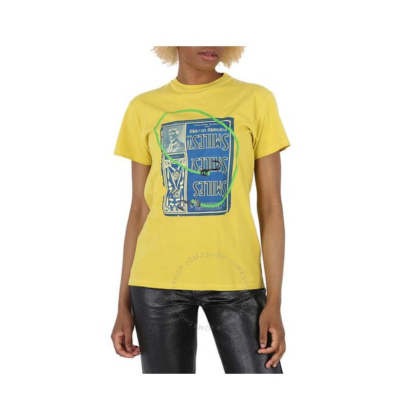 메종마르지엘라 메종마르지엘라 Maison Margiela Yellow Circus Smile Collage Print Cotton T-Shirt S51GC0514S20079172
