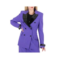 모스키노 Moschino Ladies Purple Double-Breasted Blazer A0535-5525-2278