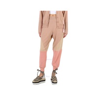 스텔라 맥카트니 Stella Mccartney Ladies Colorblock Tonal Mix Panelled Wool Track Pants 604225 S2301-8491